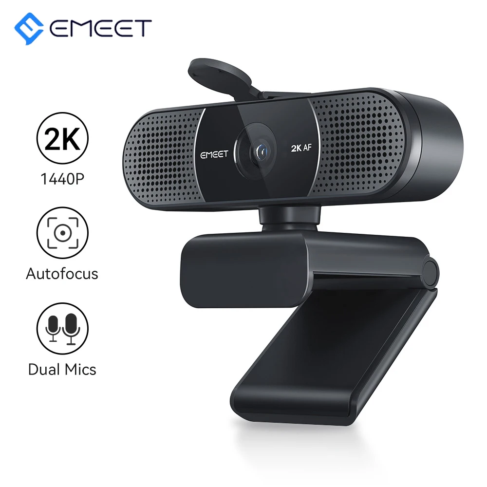 Webcam 2k câmera web 1080p 60fps streaming câmera autofoco emet c960 2k usb webcam com microfones para youtube desktop/portátil Webcam 2k câmera web 1080p 60fps streaming câmera autofoco emet c960 2k usb webcam com microfones para youtube desktop/portátil