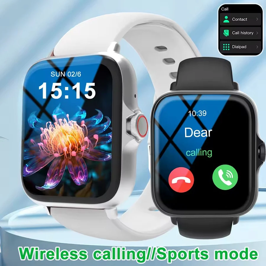 Relógio inteligente com tela de toque completa, chamada, lembrete de mensagens, controle de música e outras funções, compatível com iPhone/android mo Relógio inteligente com tela de toque completa, chamada, lembrete de mensagens, controle de música e outras funções, compatível com iPhone/android mo