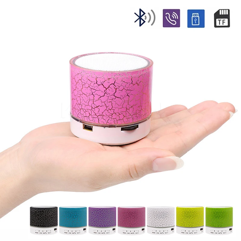 Mini Caixa de Som Bluetooth Universal Portátil Sem Fio com LED Colorido, Suporte para Cartão SD/TF, USB, Estéreo MP3 e Subwoofer Mini Caixa de Som Bluetooth Universal Portátil Sem Fio com LED Colorido, Suporte para Cartão SD/TF, USB, Estéreo MP3 e Subwoofer