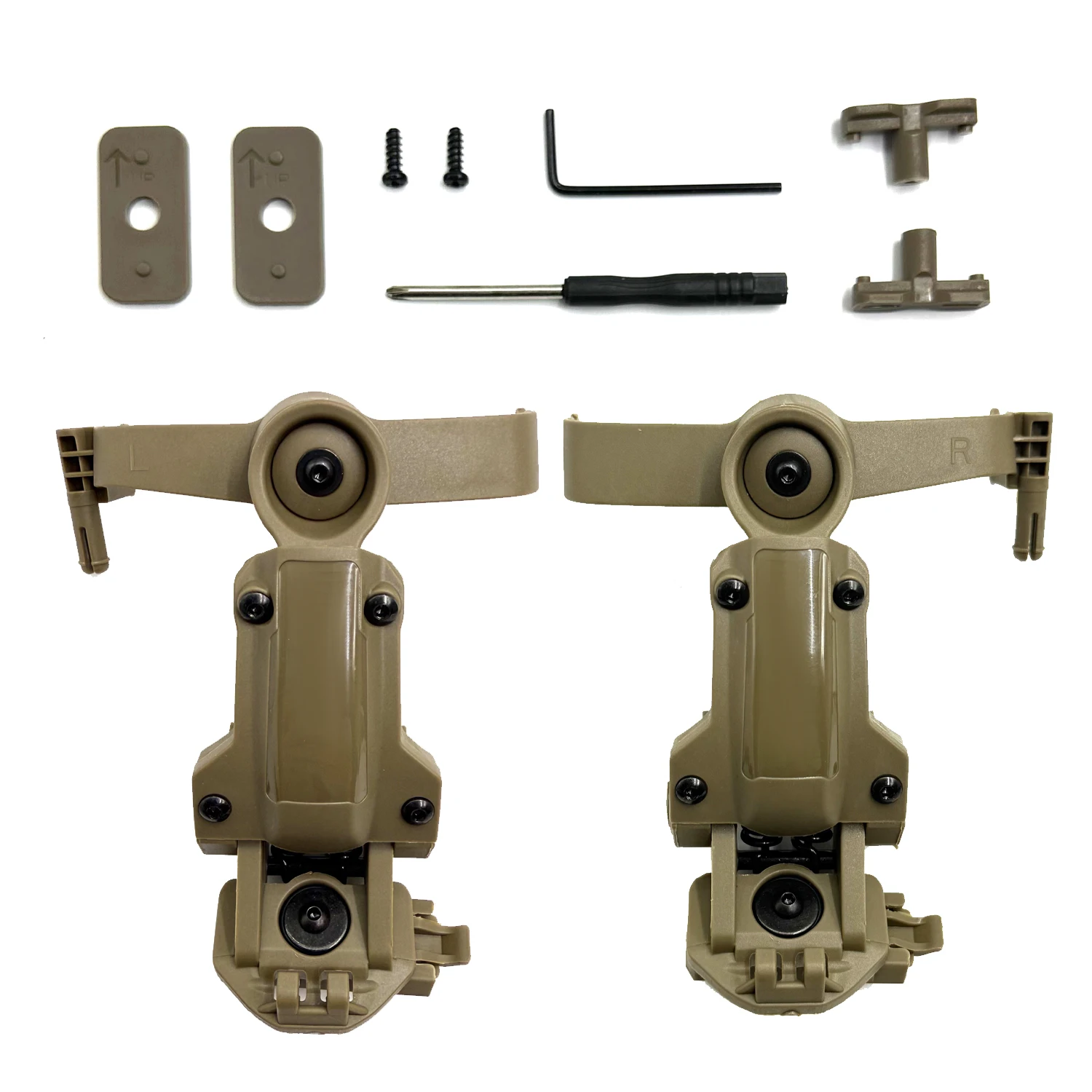 Suporte de Capacete Tático OPS CORE ARC/Adaptador de Trilho Wendy, Adequado para Headset de Tiro Tático C II III