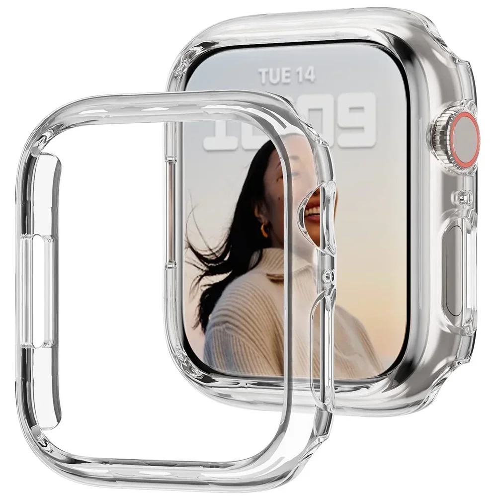 Capa para apple watch case 45mm 41mm 44mm 40mm 42mm 38mm 46 49mm acessórios protetor de pc amortecedor iwatch série 8 7 se 6 5 4 3 9 Capa para apple watch case 45mm 41mm 44mm 40mm 42mm 38mm 46 49mm acessórios protetor de pc amortecedor iwatch série 8 7 se 6 5 4 3 9