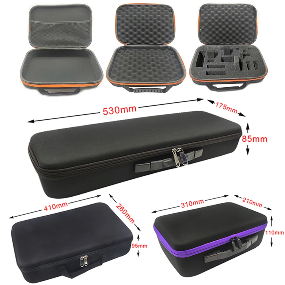 Caixa de Armazenamento EVA Caixa de Armazenamento de Casco Rígido com Espuma DIY Estojo de Viagem com Zíper para Ferramentas ao Ar Livre Acessórios de Armazenamento de Fones de Ouvido e Drones