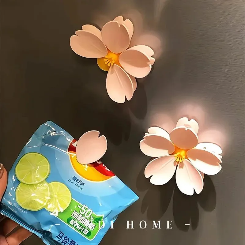 1/2 unidades de ímãs ou clipes de geladeira com motivos de flor de cerejeira 1/2 unidades de ímãs ou clipes de geladeira com motivos de flor de cerejeira