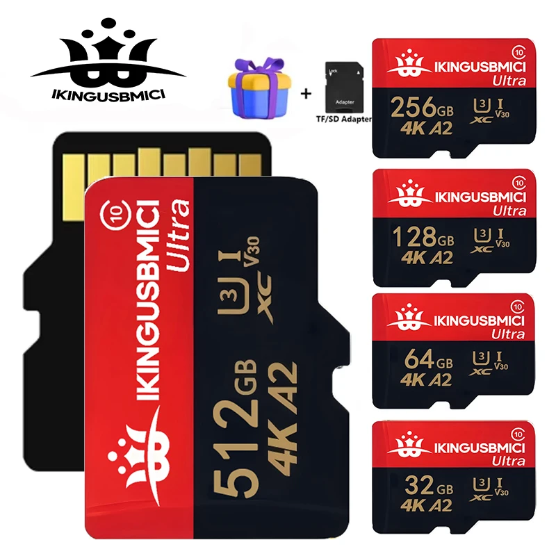 Cartão de Memória Micro SD de Alta Velocidade 64GB 16GB 32GB C10 TF para Celular, Câmera de Monitoramento e Mini SD Cartão de Memória Micro SD de Alta Velocidade 64GB 16GB 32GB C10 TF para Celular, Câmera de Monitoramento e Mini SD