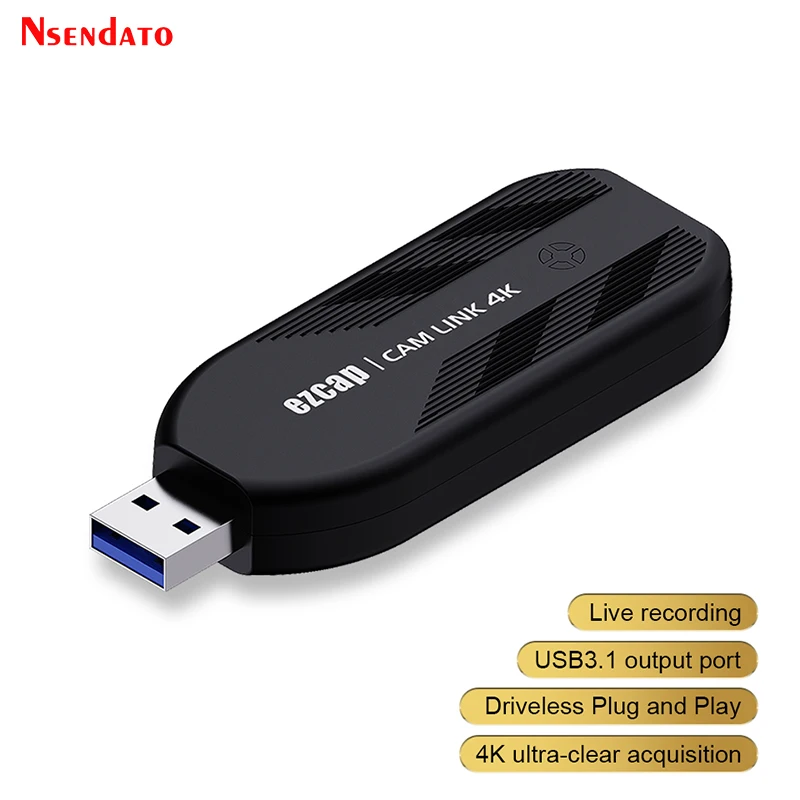 Ezcap331 Camlink 4K 30Fps 1080P 120Hz Placa de Captura de Vídeo HDMI USB 3.0 para Transmissão ao Vivo e Gravação para Câmeras DSLR e Filmadoras Ezcap331 Camlink 4K 30Fps 1080P 120Hz Placa de Captura de Vídeo HDMI USB 3.0 para Transmissão ao Vivo e Gravação para Câmeras DSLR e Filmadoras
