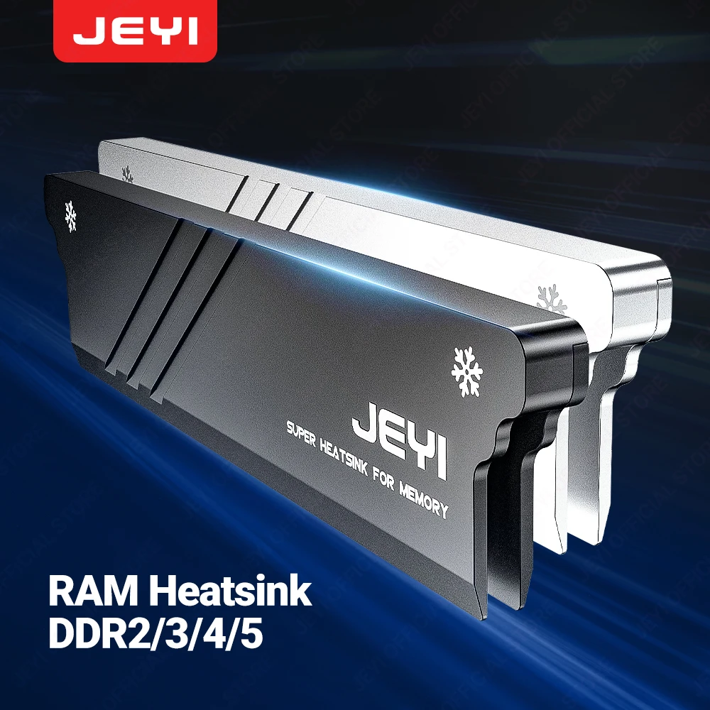 Jeyi ram dissipador de calor com almofadas térmicas-refrigeração de memória universal ddr2 ddr3 ddr4 ddr5 para pc desktop, dissipação de calor diy
