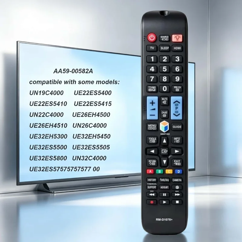 Compatível com Controle Remoto de TV Smart Samsung