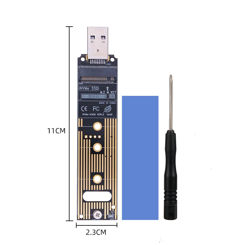 M.2 NVME SSD para USB 3.1 Adaptador PCI-E para USB-A 3.0 Placa conversora interna JMS583 Chip 10Gbps USB3.1 Gen 2 para PCI-E/M.2 SSD