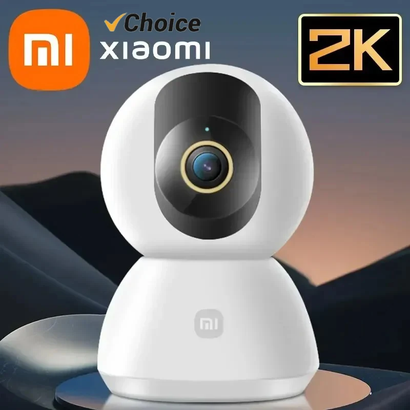 Nova câmera inteligente xiaomi 2k 1296p hd 360 ângulo monitor de segurança do bebê interno wifi noite webcam vídeo câmera ip mi casa inteligente