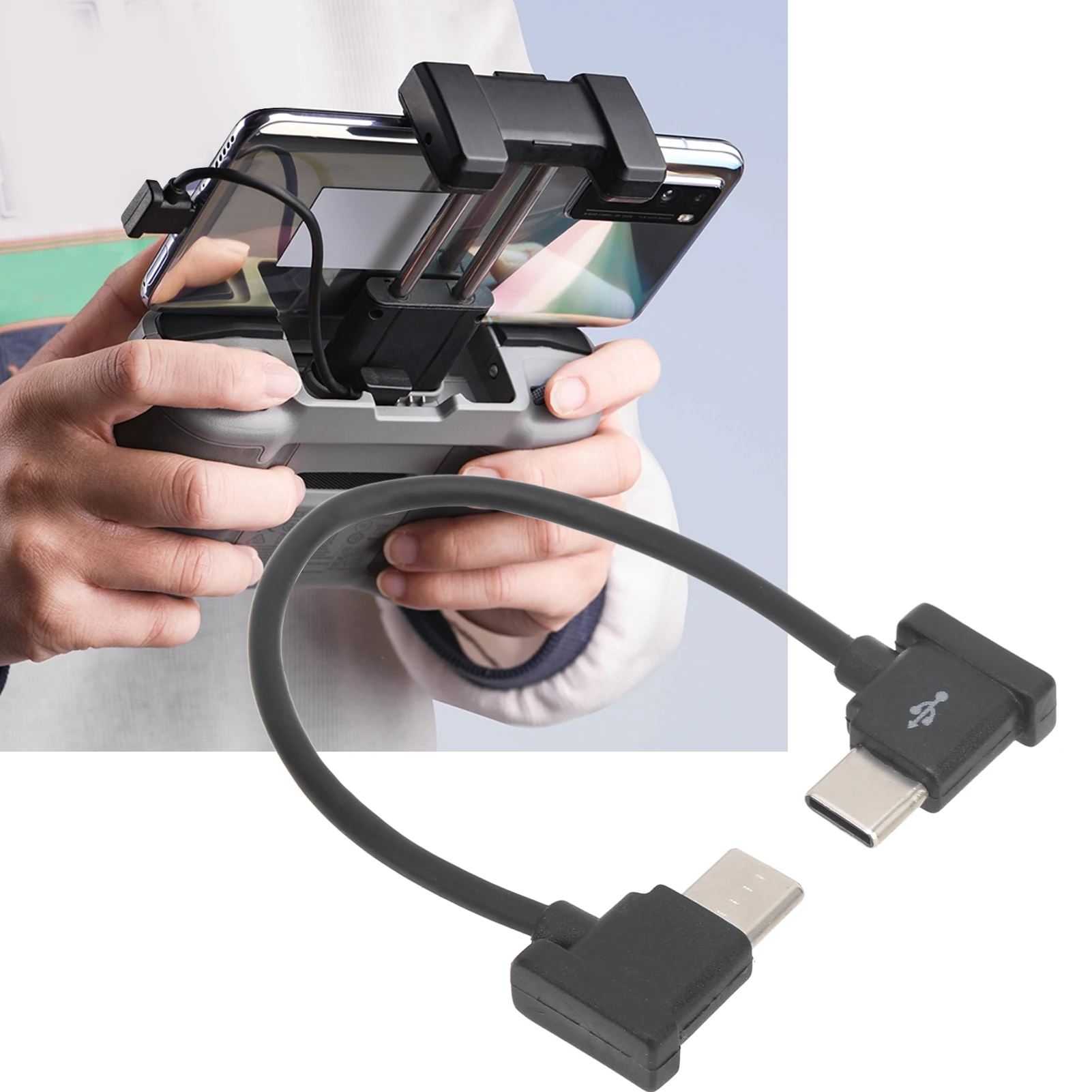 Dji mavic air 2/ 2 drone cabo de dados de controle remoto, digite c para digitar c, 15cm