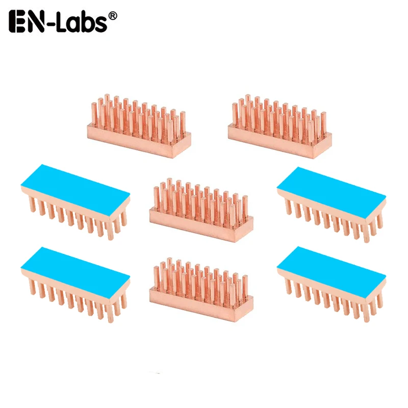 8 Pçs/lote Radiador de Cobre Cooler Dissipador de Calor DIY Refrigeração Para Memória RAM VGA DDR GPU IC Chipset Com 2 W/mK Fita Térmica Montada 8 Pçs/lote Radiador de Cobre Cooler Dissipador de Calor DIY Refrigeração Para Memória RAM VGA DDR GPU IC Chipset Com 2 W/mK Fita Térmica Montada