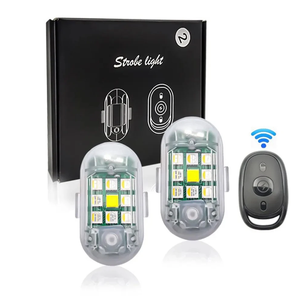 Controle remoto sem fio led luz estroboscópica para carro auto motocicleta bicicleta drone scooter anti-colisão lâmpada de advertência indicador flash Controle remoto sem fio led luz estroboscópica para carro auto motocicleta bicicleta drone scooter anti-colisão lâmpada de advertência indicador flash