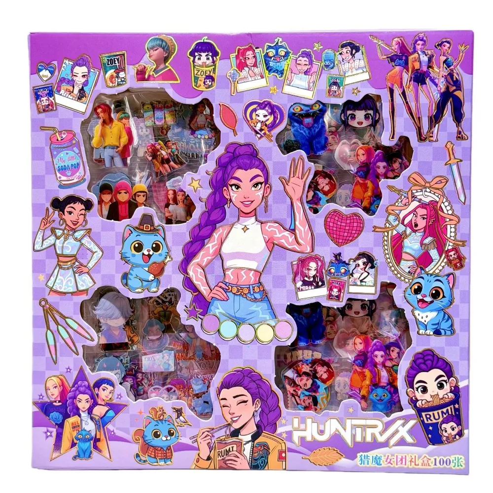 Conjunto de 100 Adesivos de Anime com Tema de Ídolos Rumi Mira Zoey, Impermeáveis, Presentes Decorativos DIY para Guitarra, Caderno e Bagagem
