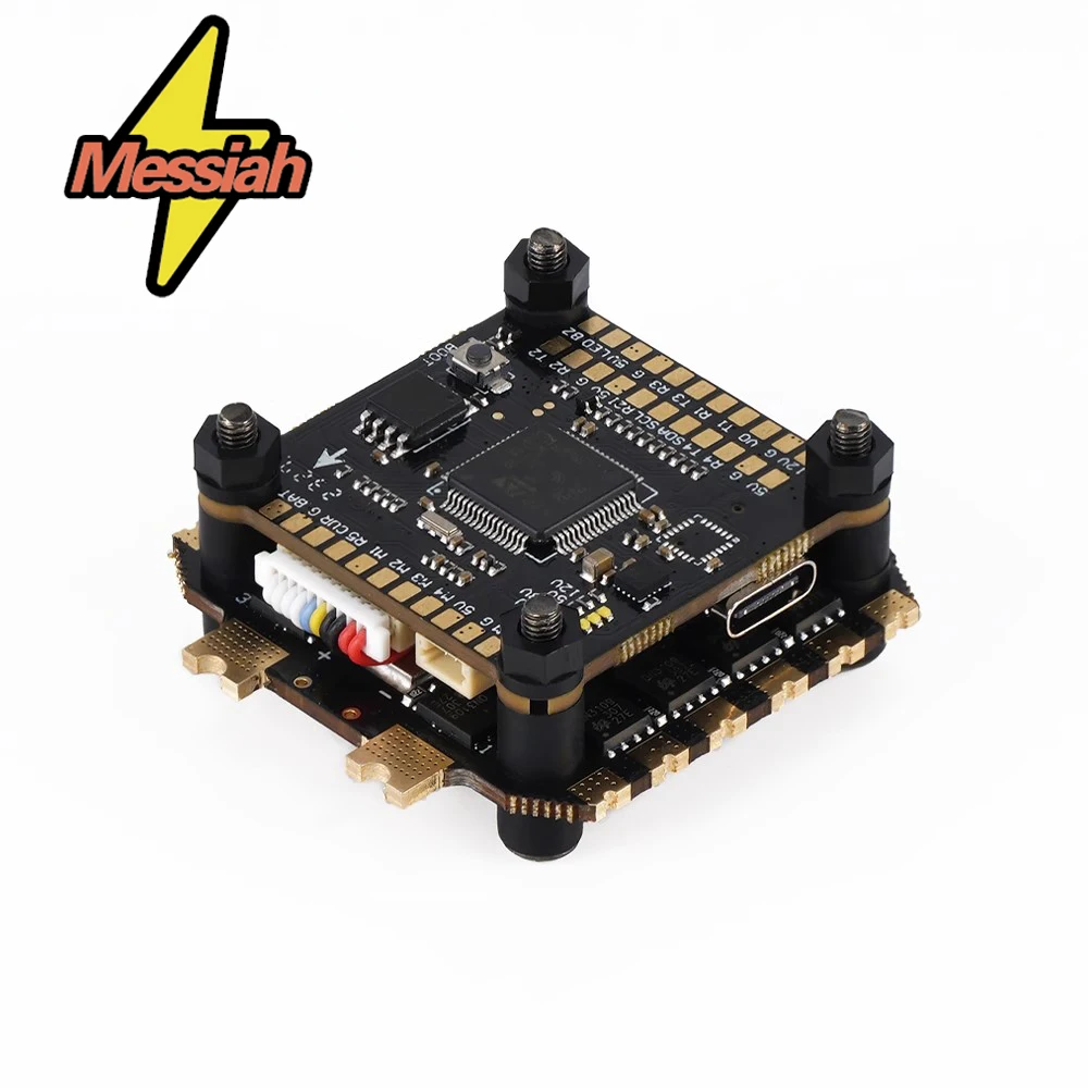 Controlador de Voo Messiah Argus 60A Stack F405 e ESC 60A 4-6S LIPO para Drones FPV Freestyle Controlador de Voo Messiah Argus 60A Stack F405 e ESC 60A 4-6S LIPO para Drones FPV Freestyle