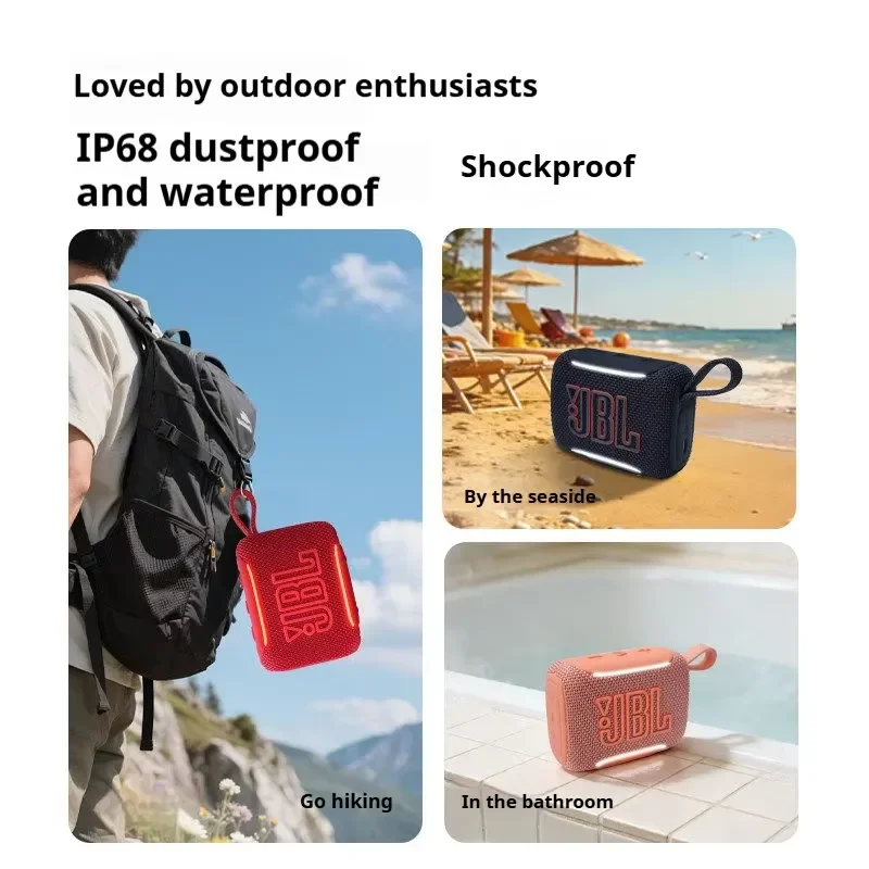 Caixa de Som Bluetooth JBL GO5 com Unidade de Faixa Completa de 45mm, Ampla Gama Sonora e Múltiplas Adaptações de Estilo