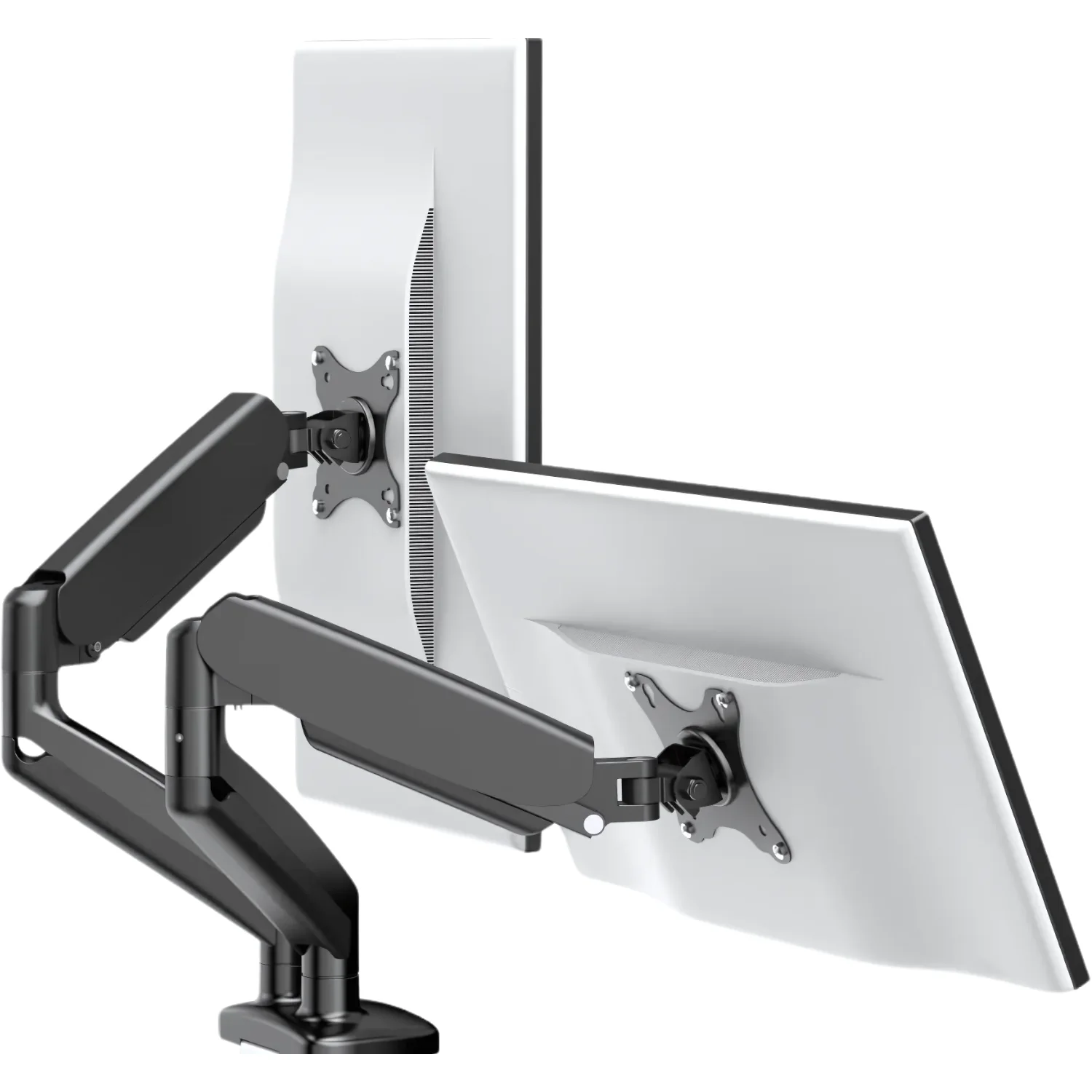 Suporte Articulado Para Monitor De 17" A 32" Braço Ajustável Pistão à Gás VESA 75x75mm e 100x100mm Ergonomia Para Mesa PC Gamer