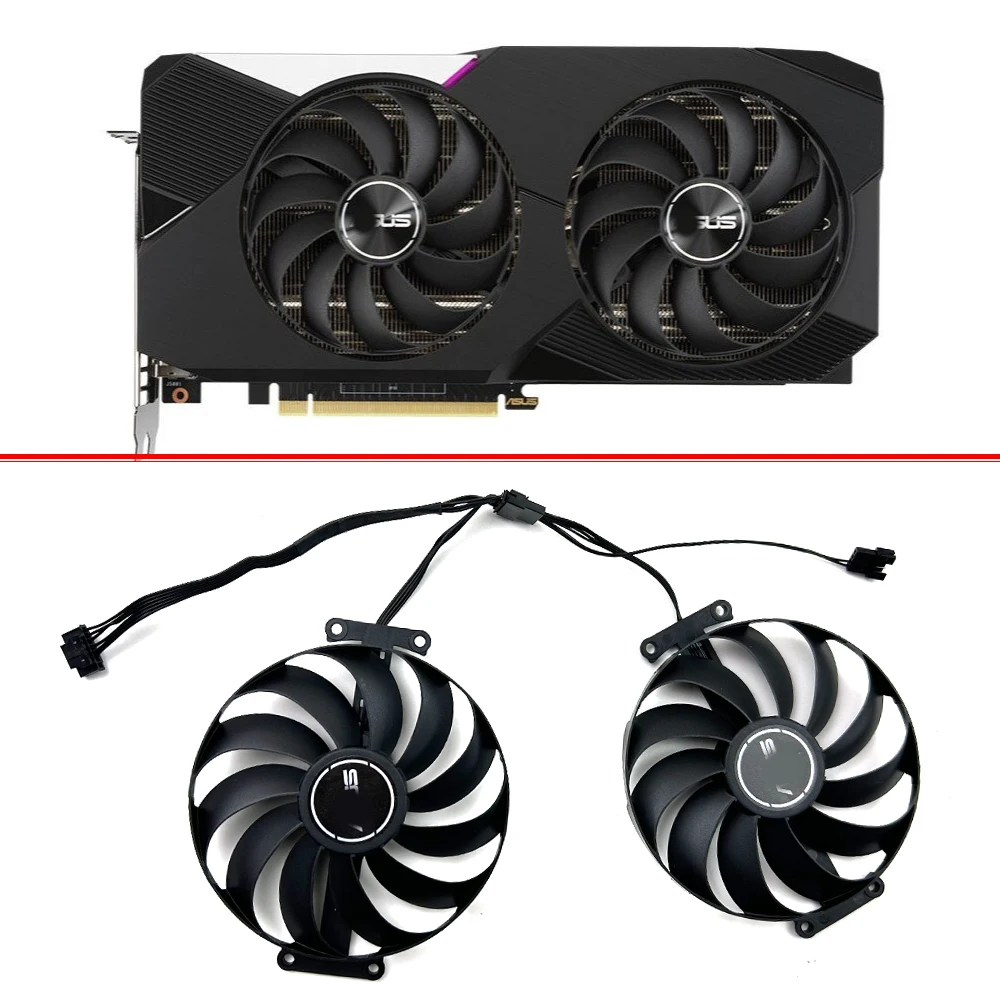 Novo ventilador de refrigeração 95mm FDC10U12S9-C 7pin rtx3070ti 3060ti gpu para asus dual geforce rtx 3060 3070 v2 oc edição ventilador de placa de vídeo Novo ventilador de refrigeração 95mm FDC10U12S9-C 7pin rtx3070ti 3060ti gpu para asus dual geforce rtx 3060 3070 v2 oc edição ventilador de placa de vídeo