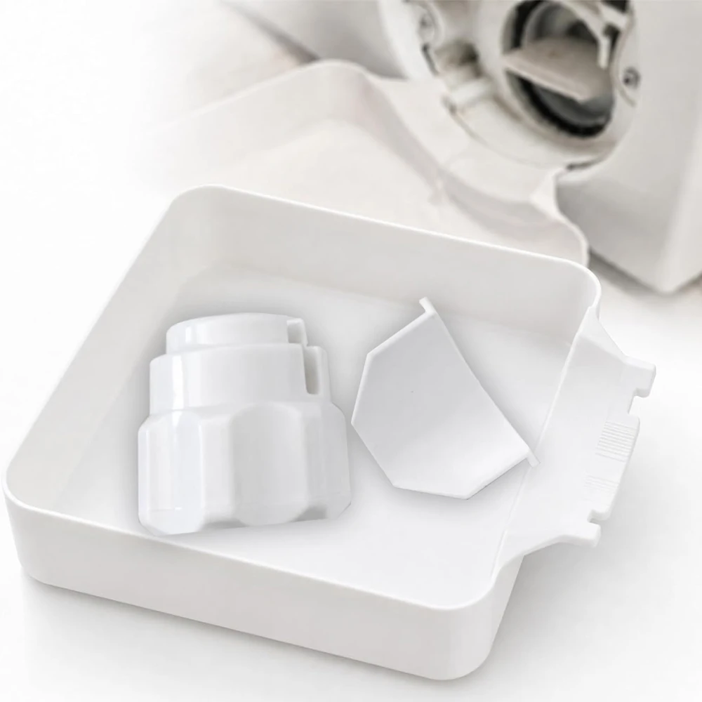3 unidades de bandeja coletora de água para máquina de lavar roupa, bandeja de drenagem universal à prova de vazamentos para coletar água derramada, adequada para filtros de máquinas de lavar de carregamento frontal.