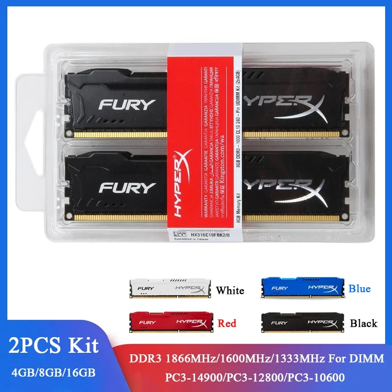 Memória ram ddr3 8gb 16gb 2x4gb (2x8gb) kit 1866mhz 1600mhz 1333mhz desktop ram PC3-12800 14900 1.5v dimm 240pin memória ddr3 para pc