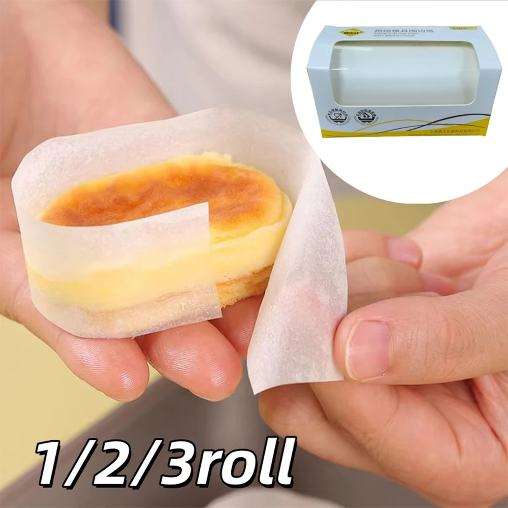 1/2/3 rolo 20m papel de cozimento antiaderente resistente a altas temperaturas forro de bolo para forno de microondas fritadeira de ar bordas ferramenta de padaria