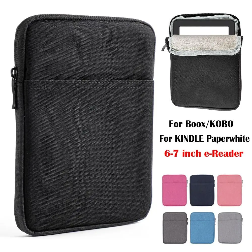 12a geração 6-7 polegadas e-reader manga anti risco à prova de choque saco de armazenamento sa568b para kobo/boox/kindle paperwhite 2024