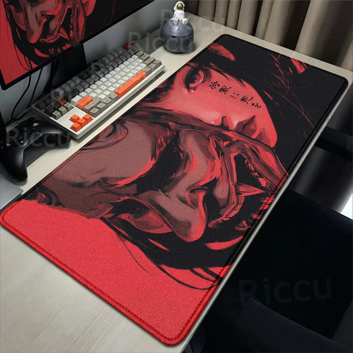 40x90cm gaming samurai oni mouse pad japão máscara menina deskmat grande gamer profissional premium mousepad acessórios de controle de velocidade 40x90cm gaming samurai oni mouse pad japão máscara menina deskmat grande gamer profissional premium mousepad acessórios de controle de velocidade