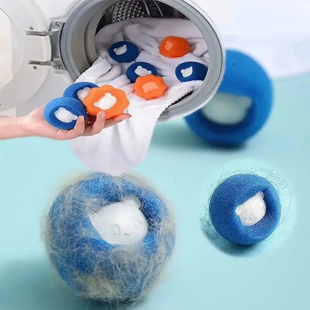 Removedor de Pelos de Animais Reutilizável: Bola Filtradora para Máquina de Lavar Roupa, Adesivo para Lã, Removedor de Pelos de Gato, Coletor de Fiapos de Pelagem de Animais para Casa Removedor de Pelos de Animais Reutilizável: Bola Filtradora para Máquina de Lavar Roupa, Adesivo para Lã, Removedor de Pelos de Gato, Coletor de Fiapos de Pelagem de Animais para Casa
