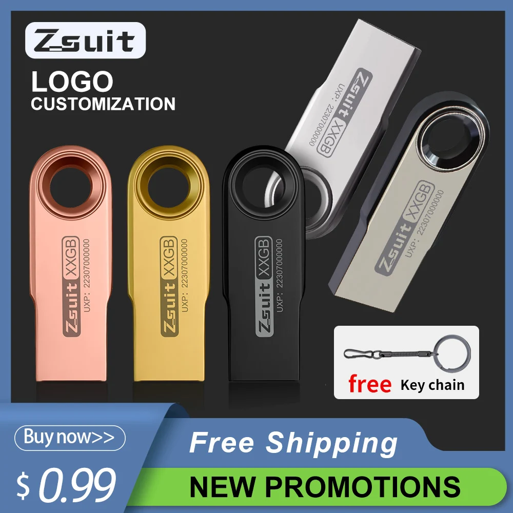 Unidade flash usb 1/10 peças logotipo grátis pen drive de alta velocidade 64g memória vara usb 3.0/2.0 metal pendrive 128gbb flash u-disco chave de presente