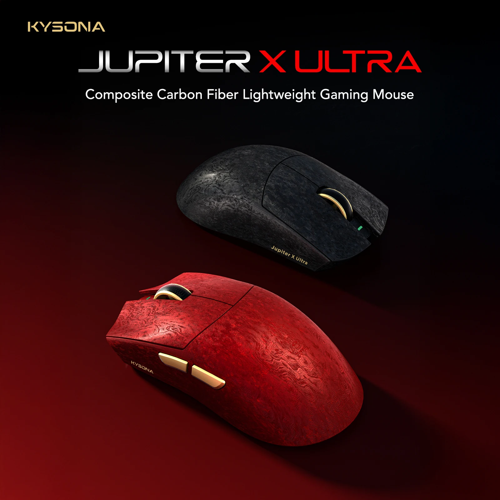 KYSONA Jupiter X Ultra Mouse Gamer Tri-Modo Sensor PAW3950 Taxa de Pesquisa 8000Hz Leve 61g Fibra de Carbono Composto 30000DPI Switch Omron 70 Mil Cliques Conexão Com Fio 2.4G Sem Fio Mouse para Esportes Eletrônicos KYSONA Jupiter X Ultra Mouse Gamer Tri-Modo Sensor PAW3950 Taxa de Pesquisa 8000Hz Leve 61g Fibra de Carbono Composto 30000DPI Switch Omron 70 Mil Cliques Conexão Com Fio 2.4G Sem Fio Mouse para Esportes Eletrônicos
