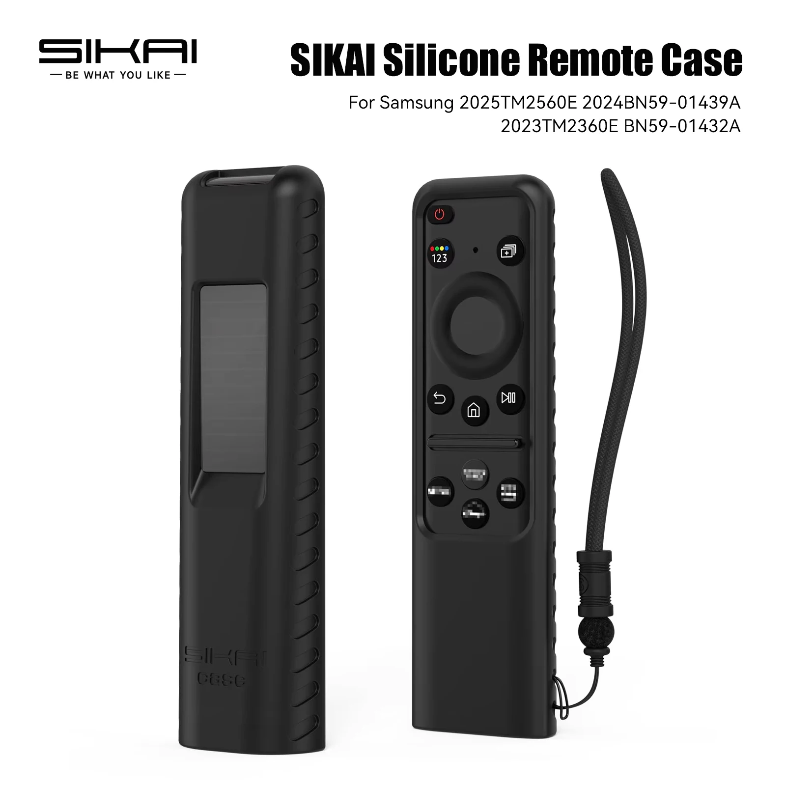 Capa de Silicone Sikai para Controle Remoto Samsung SolarCell Smart TV para 2025TM2560E 2024BN59-01439A 2023TM2360E BN59-01432A