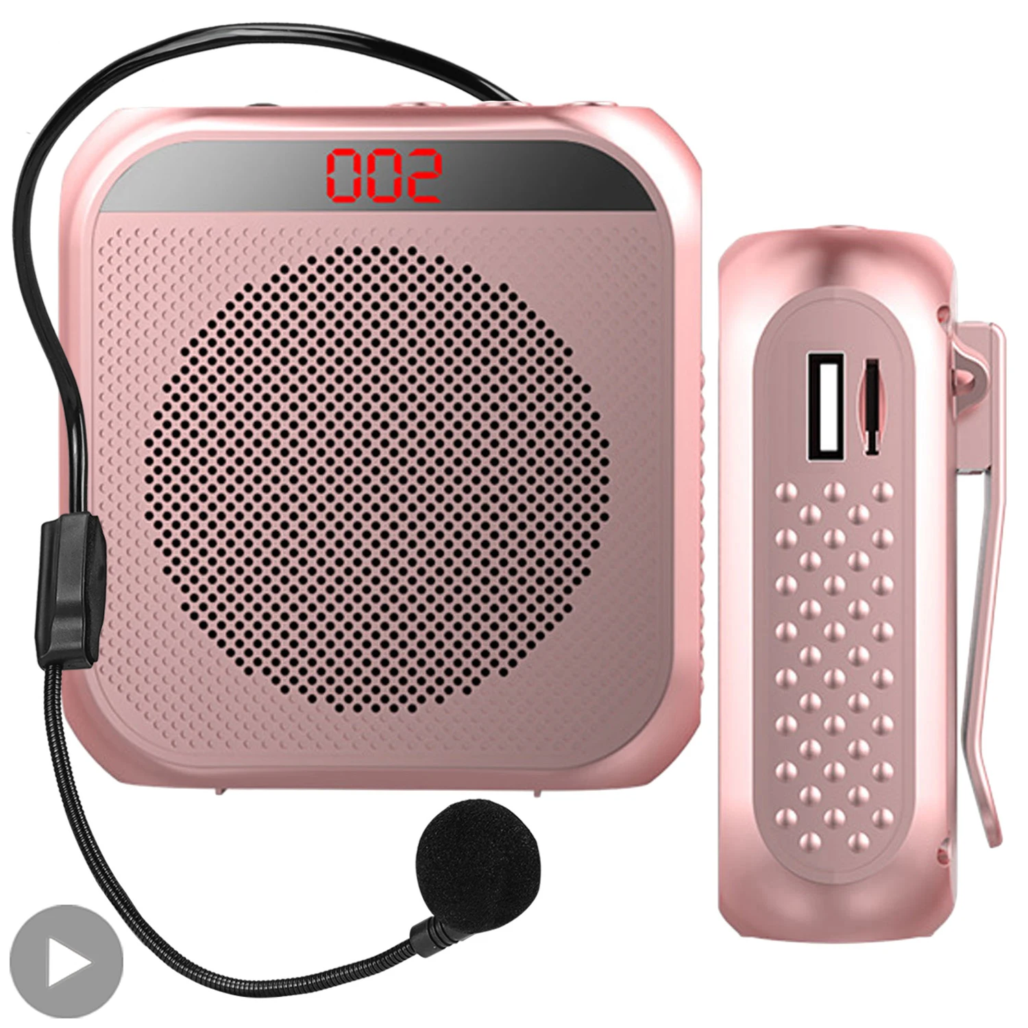 Megafone com Som Alto, Sistema de Amplificação de Áudio, Alto-falante Amplificado, Microfone USB para Professores, Megafone para Discursos Megafone com Som Alto, Sistema de Amplificação de Áudio, Alto-falante Amplificado, Microfone USB para Professores, Megafone para Discursos