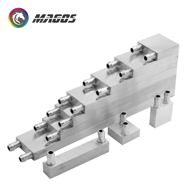 Radiador de refrigeração de água de alumínio para processador de refrigerador líquido dissipador de calor 40 80 120 160 200 240 250mm