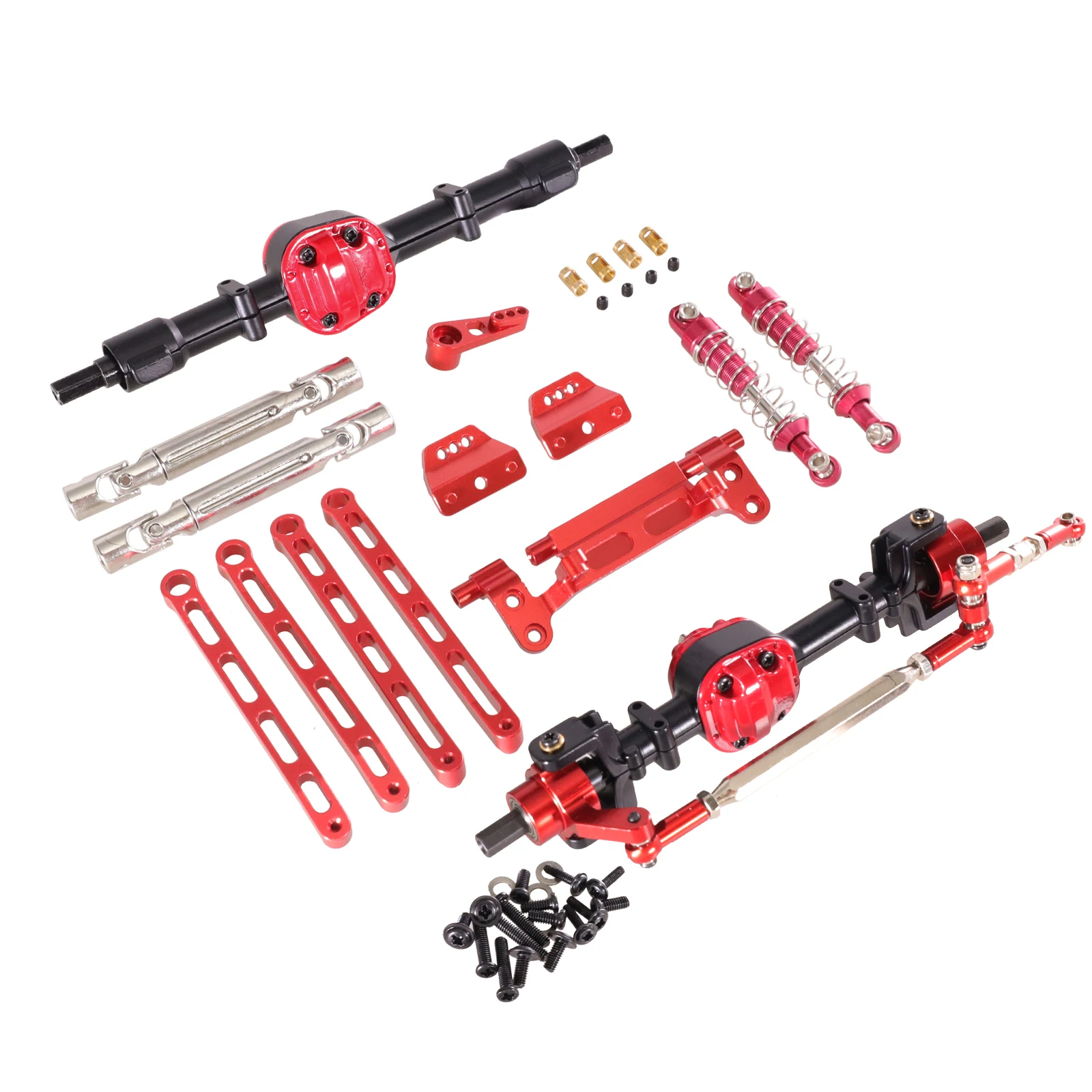 Usado para modelo mn 1/12 mn82 lc79 mn78 rc peças de carro atualização de metal kit de montagem dianteiro e traseiro Usado para modelo mn 1/12 mn82 lc79 mn78 rc peças de carro atualização de metal kit de montagem dianteiro e traseiro