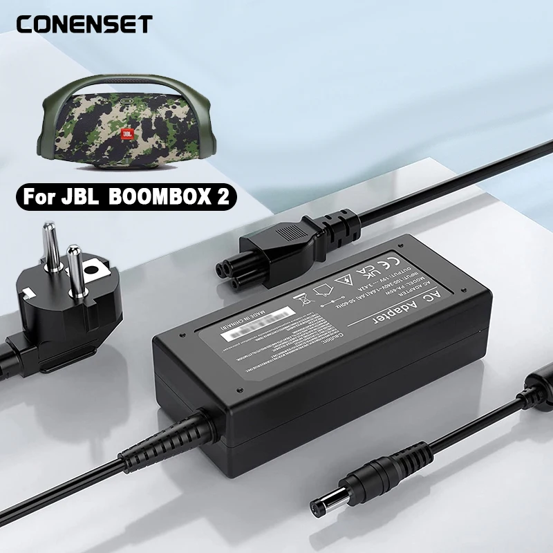 Carregador Adaptador AC 24V 4A para JBL Boombox 2, Caixa de Som Bluetooth Portátil à Prova d'Água, Cabo de Alimentação 24V 4.2A Carregador Adaptador AC 24V 4A para JBL Boombox 2, Caixa de Som Bluetooth Portátil à Prova d'Água, Cabo de Alimentação 24V 4.2A