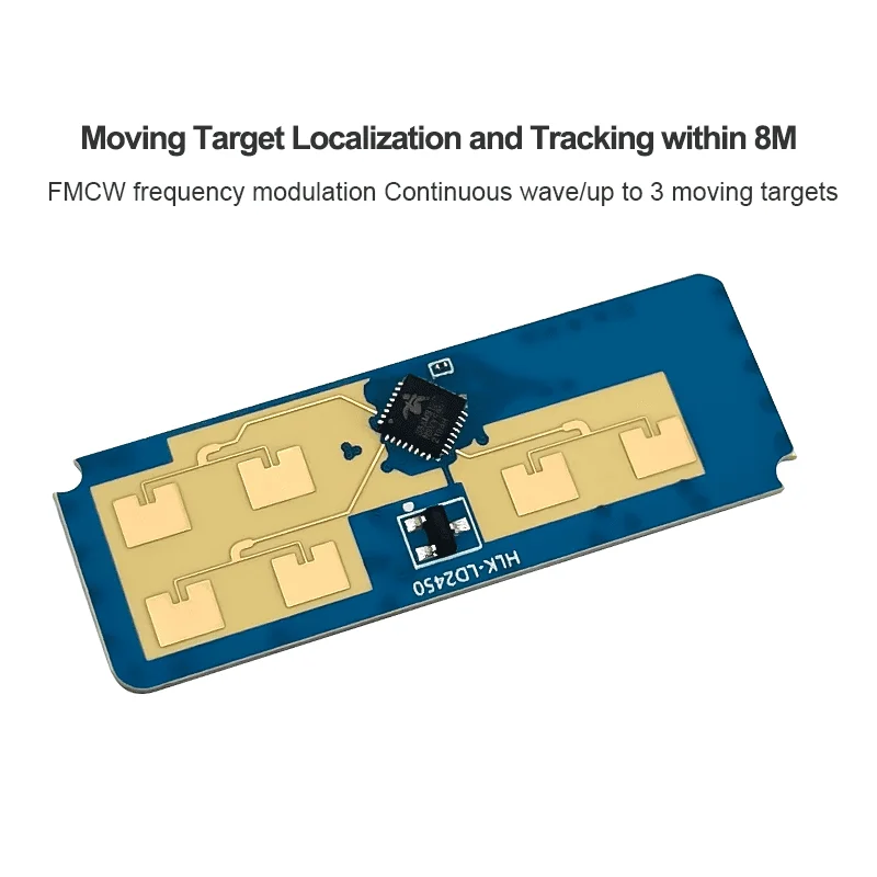 24g HLK-LD2450 mm onda corpo humano movimento trajetória módulo sensor de radar ld2450 distância de detecção 8m casa inteligente