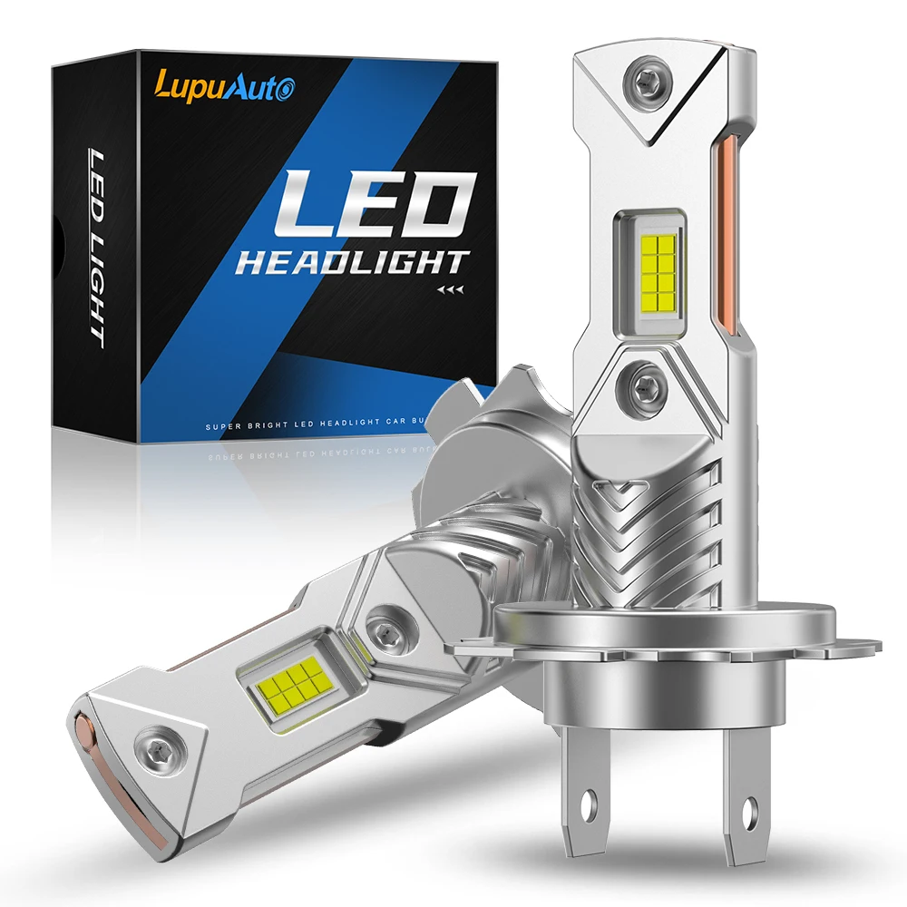 2 Lâmpadas LED H7 2025 Aprimoradas para Faróis, Canbus, Tamanho Mini 1:1, 6500K, 16000LM, Sem Adaptador Necessário, Kit LED Sem Ventoinha, Luzes de Neblina H7