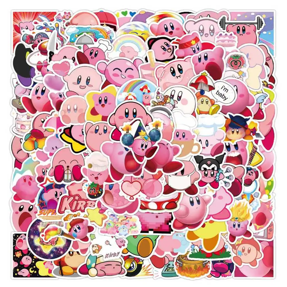 100 Adesivos de Desenho Animado Kirby, Decalques Kawaii de Anime para Graffiti, Cadernos, Scrapbooking, Geladeira, Laptop, Capa de Celular, Brinquedo Fofo para Crianças, Presente 100 Adesivos de Desenho Animado Kirby, Decalques Kawaii de Anime para Graffiti, Cadernos, Scrapbooking, Geladeira, Laptop, Capa de Celular, Brinquedo Fofo para Crianças, Presente