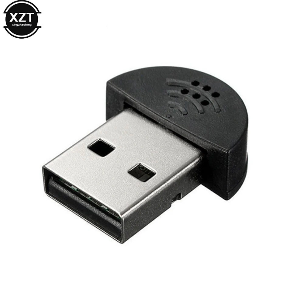Super mini usb 2.0 microfone adaptador de áudio portátil estúdio discurso driver livre para portátil/notebook/msn/skype