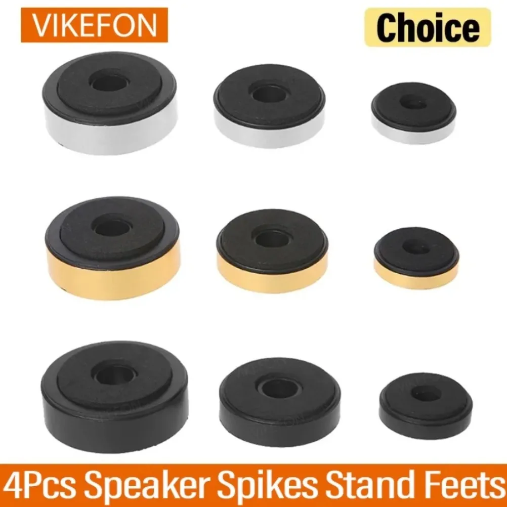 Vikefon 4 pçs alto-falantes peças de reparo acessórios diy para sistema de som de cinema em casa alto-falante picos suporte pés áudio ativo