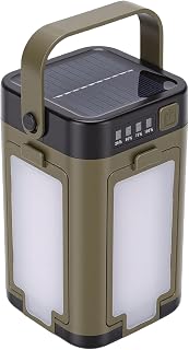Yinhing Lanterna de Camping Solar Recarregável LED Dobrável 4 Folhas