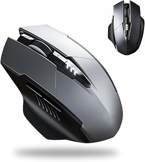 Mouse Gamer Easy Gaming Sem Fio Recarregável – 1600 DPI Ajustável, Teclas Super Silenciosas, USB 2.4GHz, Design Ergonômico, Bateria de Longa Duração, Óptico Preciso Mouse Gamer Easy Gaming Sem Fio Recarregável – 1600 DPI Ajustável, Teclas Super Silenciosas, USB 2.4GHz, Design Ergonômico, Bateria de Longa Duração, Óptico Preciso