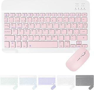 Kit Teclado e Mouse Sem Fio Bluetooth Recarregável Dual-Mode 2.4G Kit Teclado e Mouse Sem Fio Bluetooth Recarregável Dual-Mode 2.4G