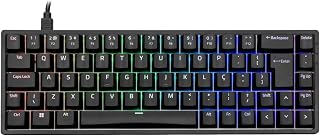 Teclado Mecânico ABNT2 Akko 3068S Preto Switch Akko Orange