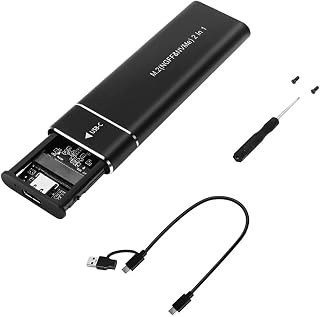 Case Duplo Protocolo Ssd M.2 Nvme Sata Ngff Pcie Usb Tipo C e A