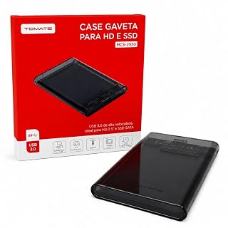 Case para SSD HD Usb 3.0 Sata 2.5" Transparente Fosco