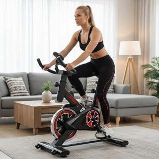 Bicicleta Spinning Ergométrica Fitness com Roda de Inércia, Resistência Mecânica Ajustável, Painel LCD Suporta até 120 kg Preto Bicicleta Spinning Ergométrica Fitness com Roda de Inércia, Resistência Mecânica Ajustável, Painel LCD Suporta até 120 kg Preto