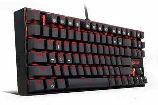 Redragon Teclado Mecânico Gamer Kumara ABNT2 LED Vermelho Single Color Switch Outemu Blue, UNICO, K552-2 PT-Blue