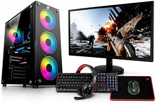 PC COMPLETO GAMER RYZEN 7 5700G SSD 512GB 16GB 3200MHZ MONITOR 21,5'' - KIT GAMER RGB