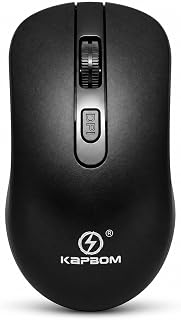 Mouse Sem Fio Preto 1600 DPI com Receptor USB para Notebook