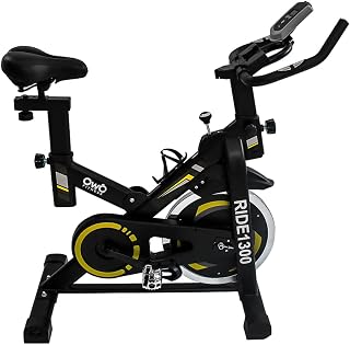 Bicicleta Ergométrica Spinning RIDE1300, Inércia 13kg, Preto